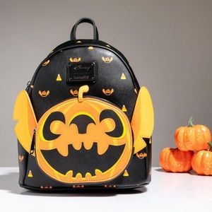 Loungefly Stitch Jack-o-Lantern Mini Backpack